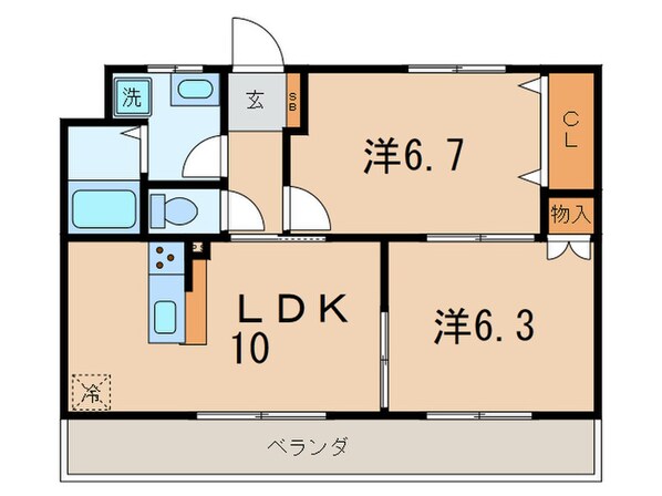 サンクラッソ垂水五色山の物件間取画像